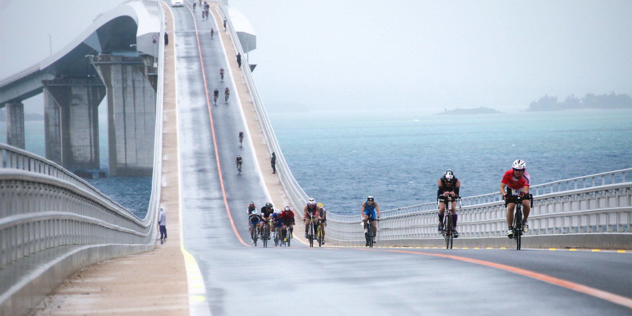 レースで最も過酷な伊良部大橋