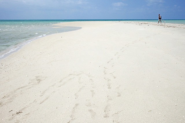 宮古島 ユニの浜に上陸