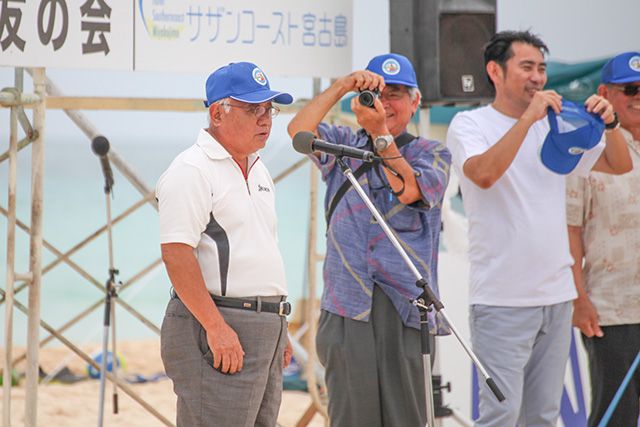 第16回ビーチバレー宮古島大会2015　下地市長開会宣言